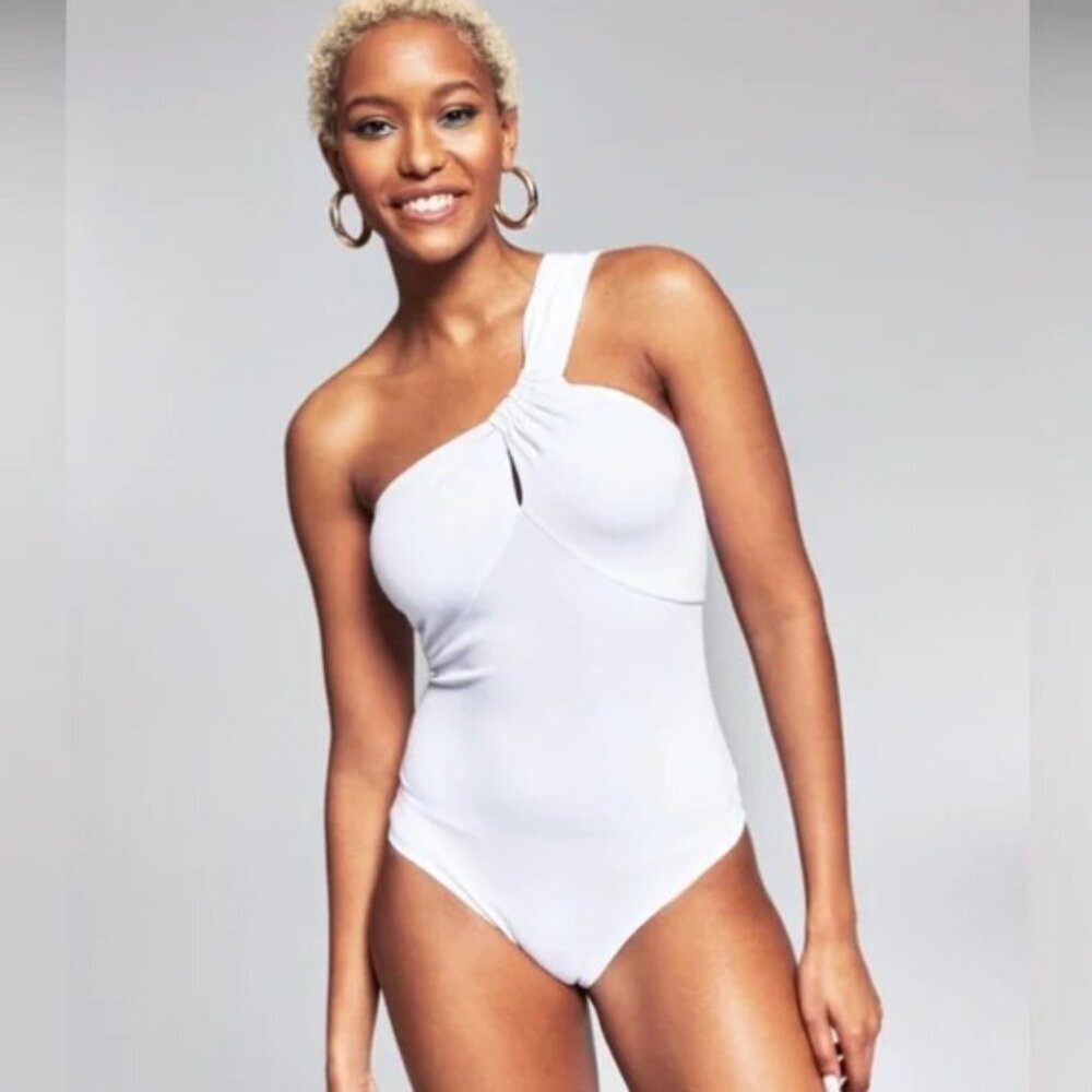 Ade Samuel x INC International Concepts Womens Medium One Shoulder Bodysuit 1709